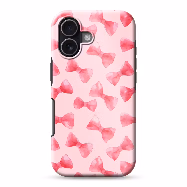 Strikken - Aquarel - Roze Toughcase MagSafe Apple iPhone 17 klein 1017 -3d
