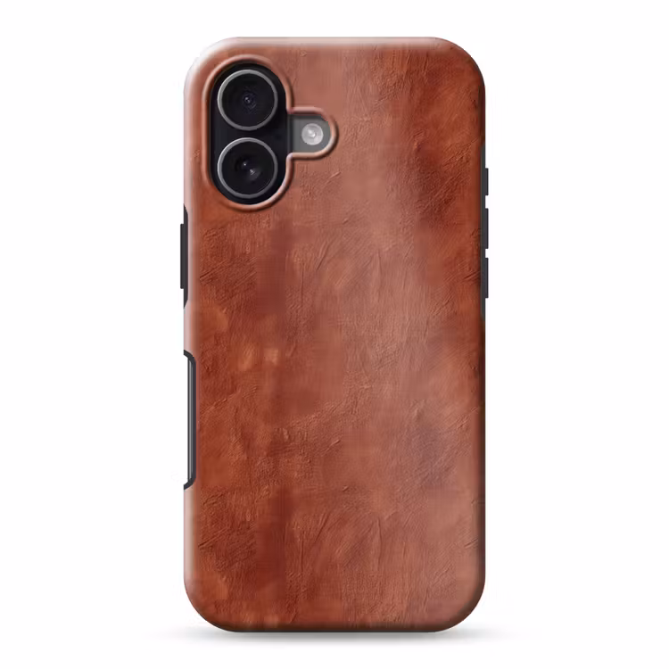 Stucwerk - Textuur - Terracotta Toughcase MagSafe Apple iPhone 17 klein 1017 -3d