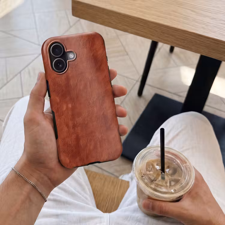 Stucwerk - Textuur - Terracotta Toughcase MagSafe Apple iPhone 17 klein 1017 -Sfeer1M
