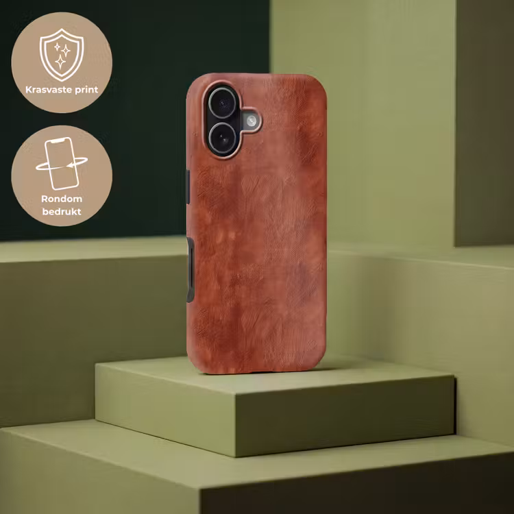 Stucwerk - Textuur - Terracotta Toughcase MagSafe Apple iPhone 17 klein 1017 -USP_PrintM_NL