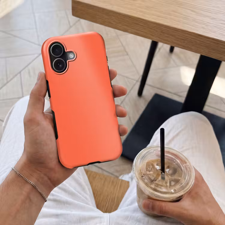 Sunset - Salmon - Oranje Toughcase MagSafe Apple iPhone 17 klein 1017 -Sfeer1M