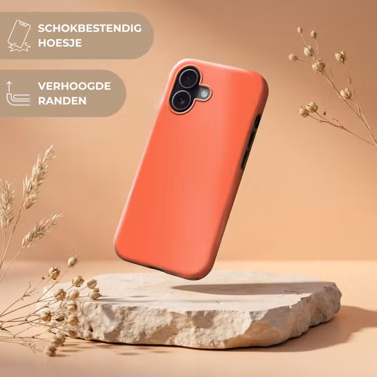 Sunset - Salmon - Oranje Toughcase MagSafe Apple iPhone 17 klein 1017 -USP_RandenV_NL
