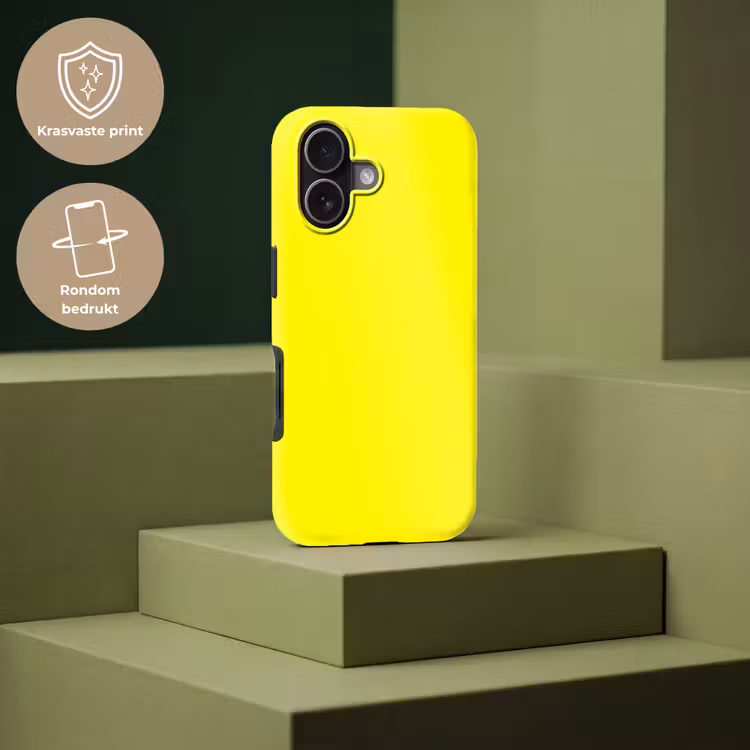 Sunshine - Glow - Geel Toughcase MagSafe Apple iPhone 17 klein 1017 -USP_PrintM_NL