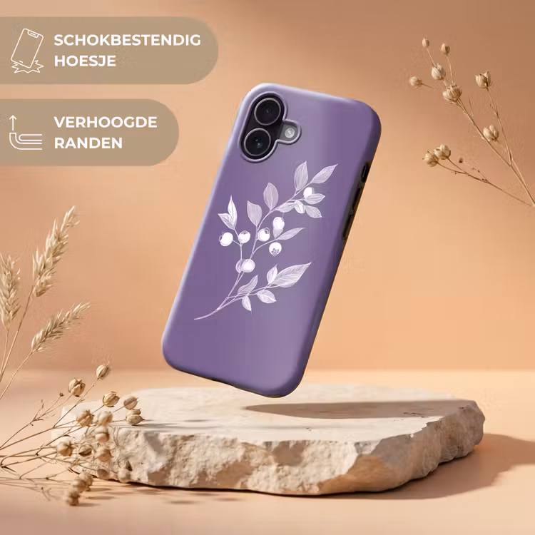 Tak - Sierlijk - Bladeren - Minimalistisch Toughcase MagSafe Apple iPhone 17 klein -USP_RandenV_NL