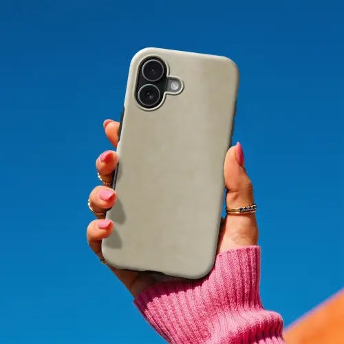 Taupekleur - Gewolkt textuur - Natuurlijk Toughcase MagSafe Apple iPhone 17 klein 1017 -Sfeer1V