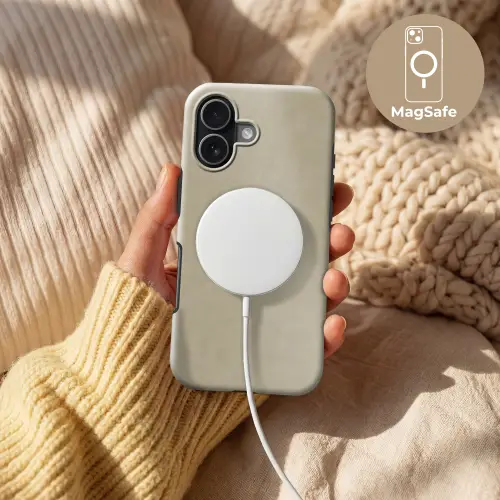 Taupekleur - Gewolkt textuur - Natuurlijk Toughcase MagSafe Apple iPhone 17 klein 1017 -USP_MagsafeV