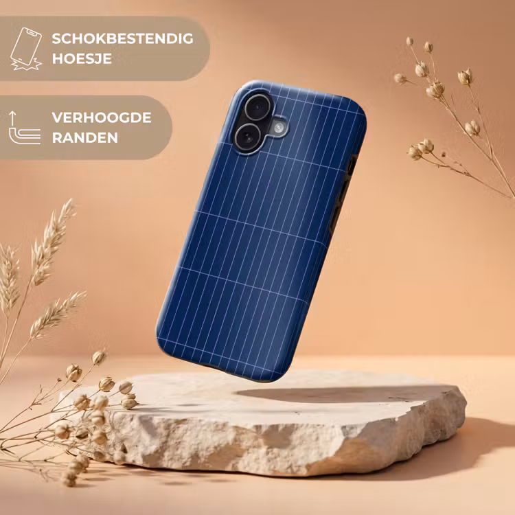 Tegels - Langwerpig - Blauw Toughcase MagSafe Apple iPhone 17 klein 1017 -USP_RandenV_NL