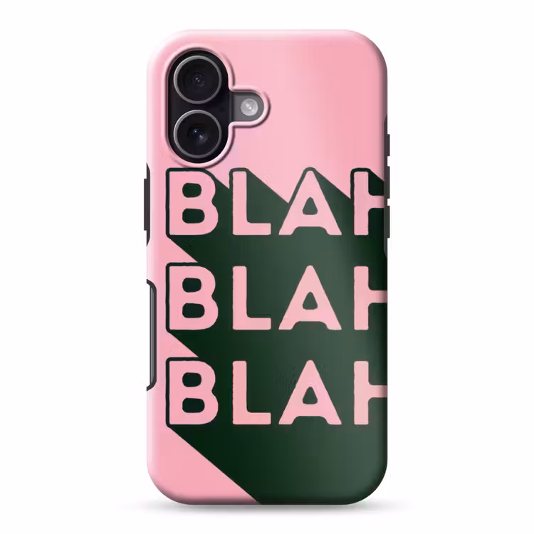 Tekst - Grafisch - Groen - Schaduw Toughcase MagSafe Apple iPhone 17 klein -3d