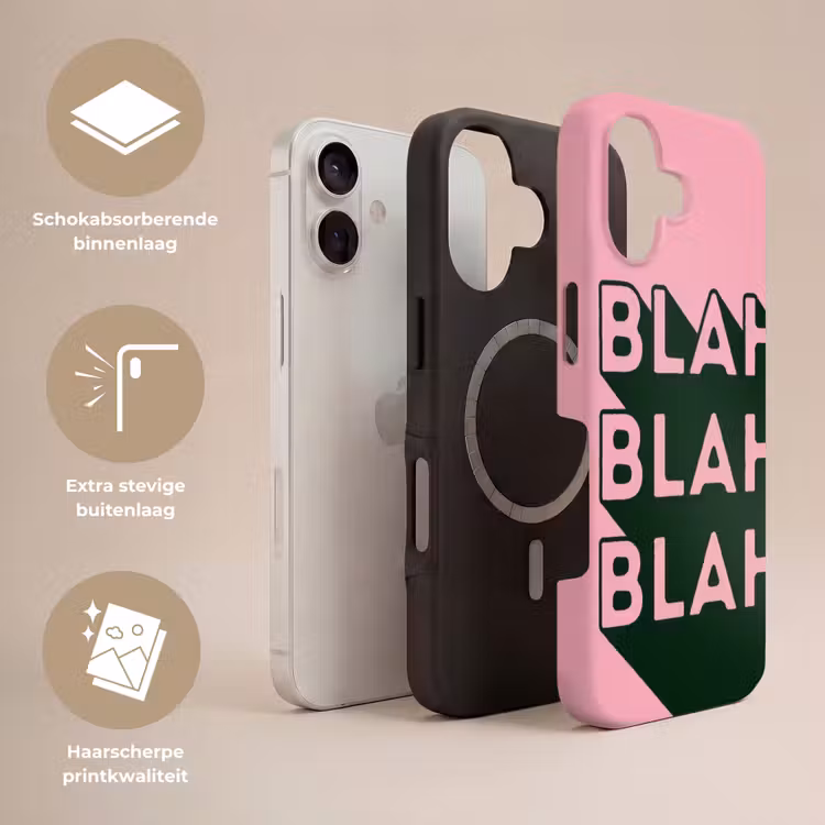 Tekst - Grafisch - Groen - Schaduw Toughcase MagSafe Apple iPhone 17 klein -USP_Lagen_NL