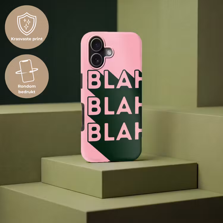 Tekst - Grafisch - Groen - Schaduw Toughcase MagSafe Apple iPhone 17 klein -USP_PrintM_NL