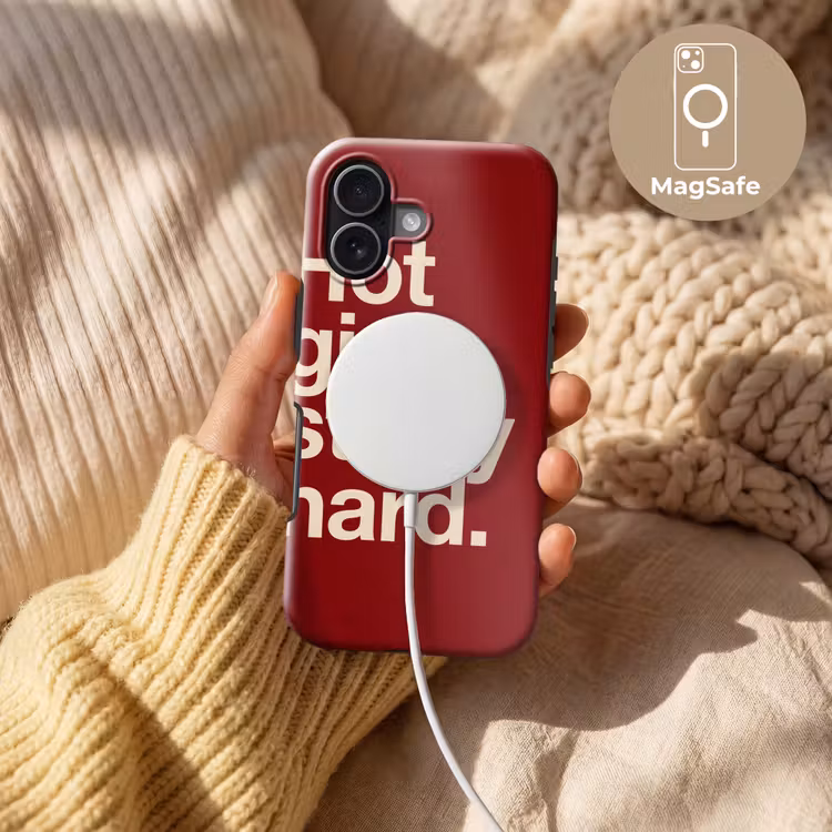 Tekst - Studie - Motivatie - Modern - Rood Toughcase MagSafe Apple iPhone 17 klein -USP_MagsafeV