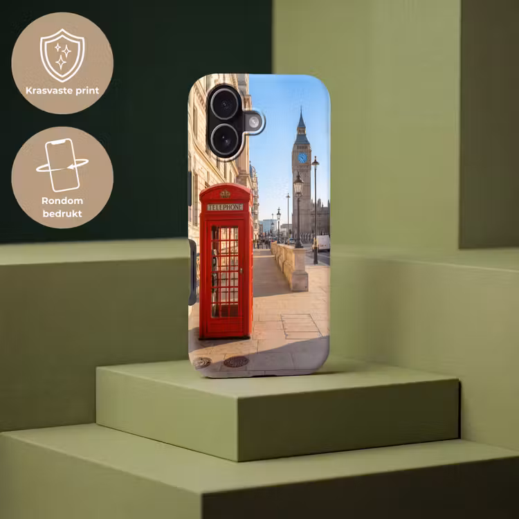Telefooncel - Rood - Londen - Stad - Architectuur Toughcase MagSafe Apple iPhone 17 klein -USP_PrintM_NL