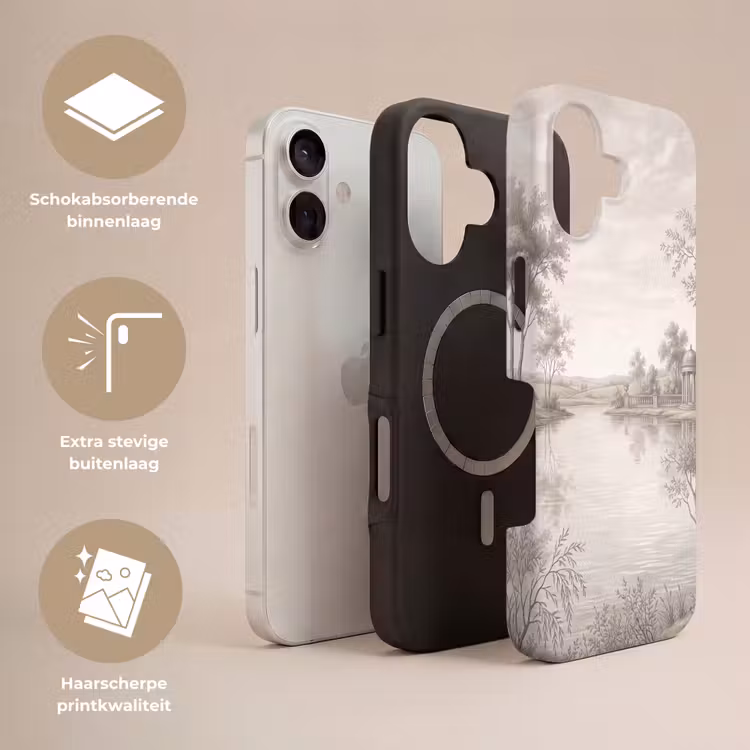 Terras - Water - Natuur - Landschap Toughcase MagSafe Apple iPhone 17 klein -USP_Lagen_NL