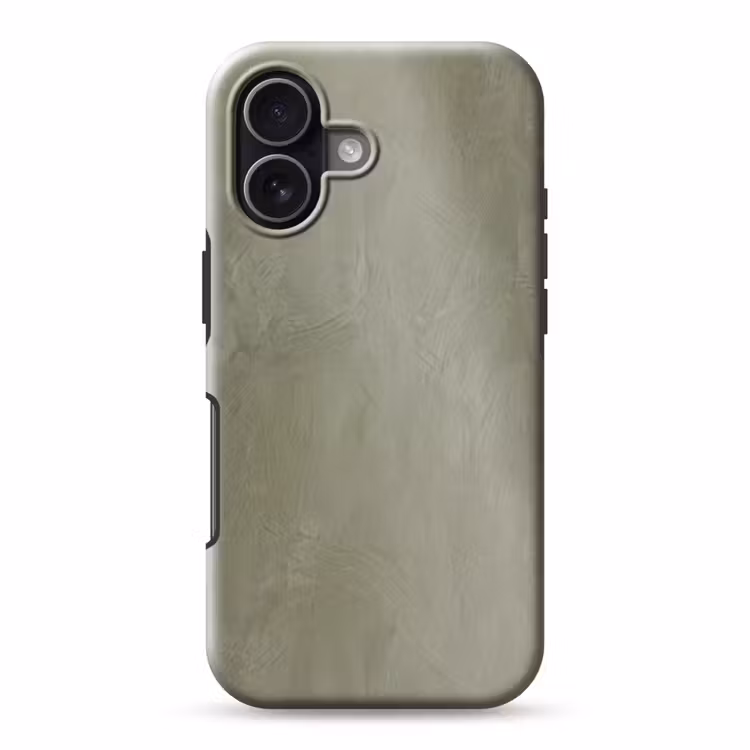 Textuur - Betonlook - Achtergrond - Modern - Groen Toughcase MagSafe Apple iPhone 17 klein -3d