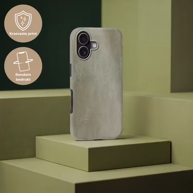 Textuur - Betonlook - Achtergrond - Modern - Groen Toughcase MagSafe Apple iPhone 17 klein -USP_PrintM_NL