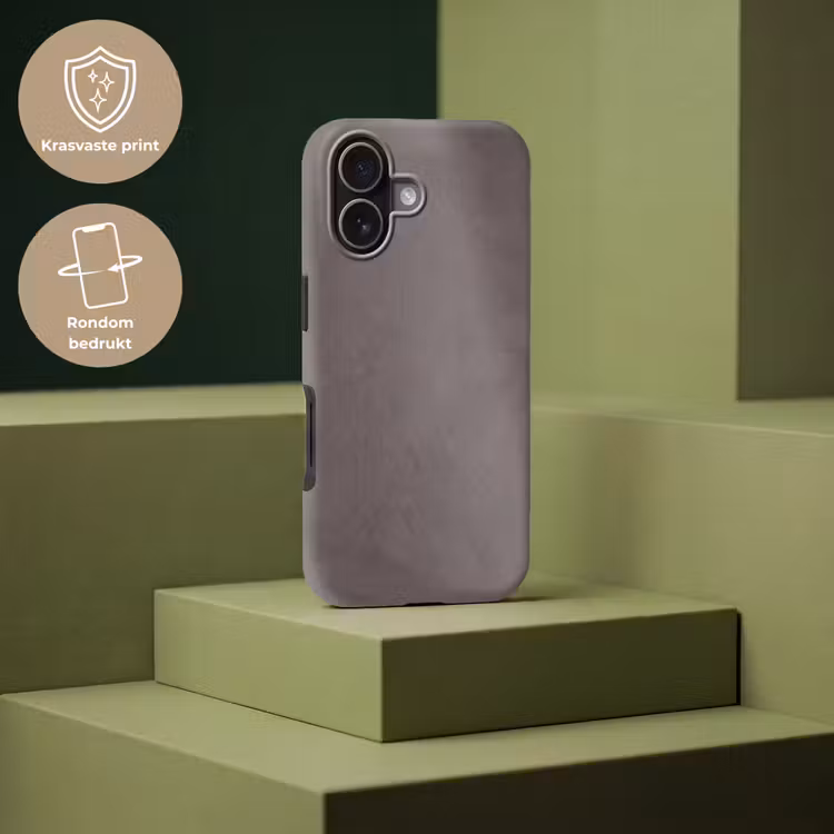 Textuur - Grijs - Modern - Abstract - Oppervlak Toughcase MagSafe Apple iPhone 17 klein -USP_PrintM_NL