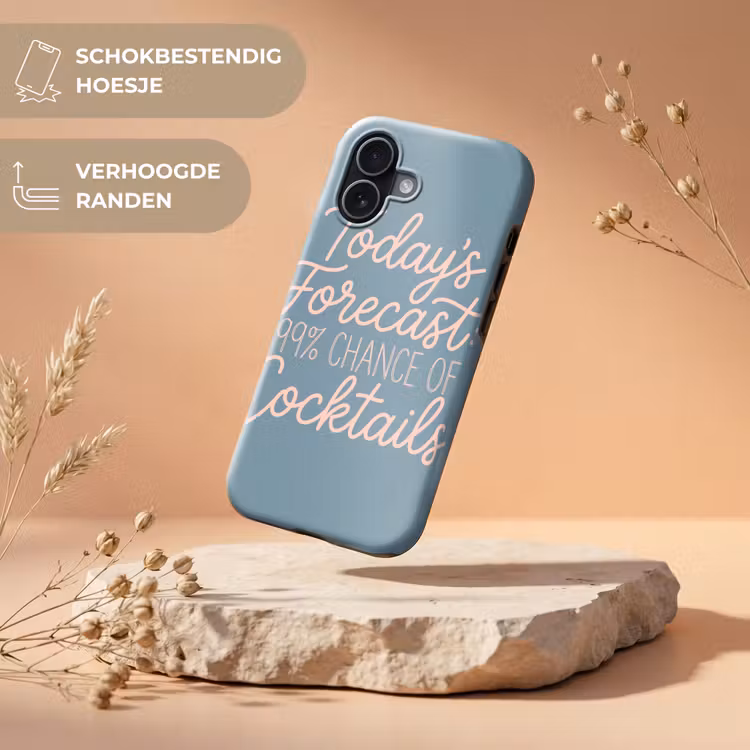 Today's Forecast - Cocktails - Blauw Toughcase MagSafe Apple iPhone 17 klein -USP_RandenV_NL
