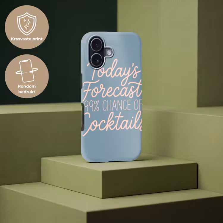 Today's Forecast - Cocktails - Blauw Toughcase MagSafe Apple iPhone 17 klein -USP_PrintM_NL