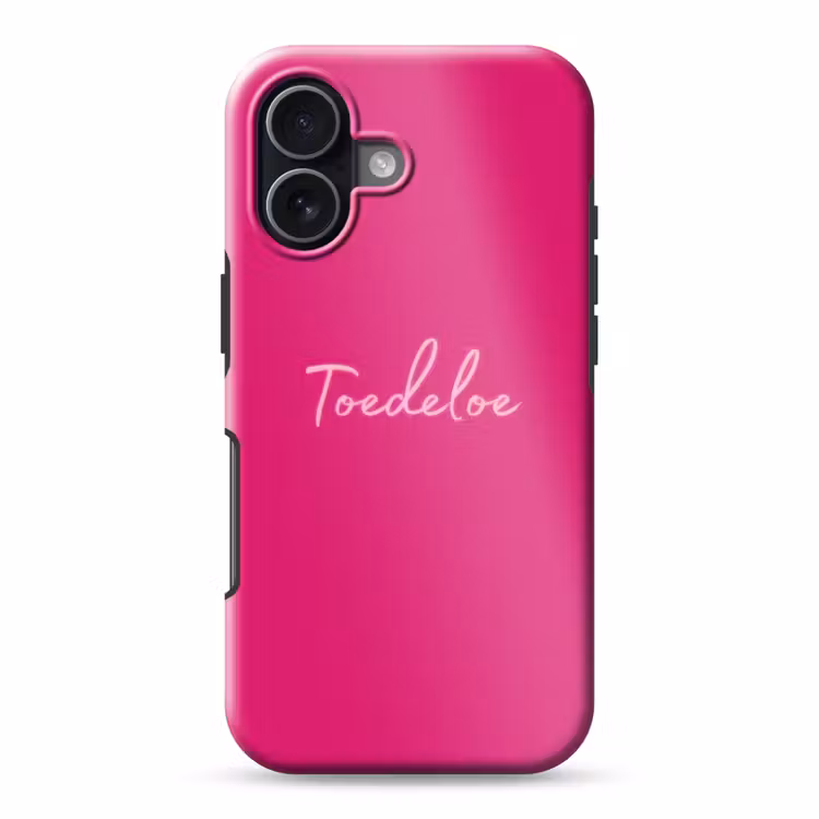 Toedeloe - Roze Toughcase MagSafe Apple iPhone 17 klein -3d