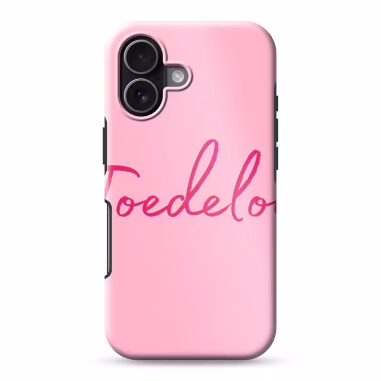 Toedeloe - Roze - Minimalistisch Toughcase MagSafe Apple iPhone 17 klein -3d