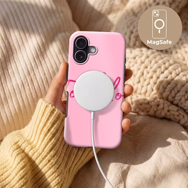 Toedeloe - Roze - Minimalistisch Toughcase MagSafe Apple iPhone 17 klein -USP_MagsafeV