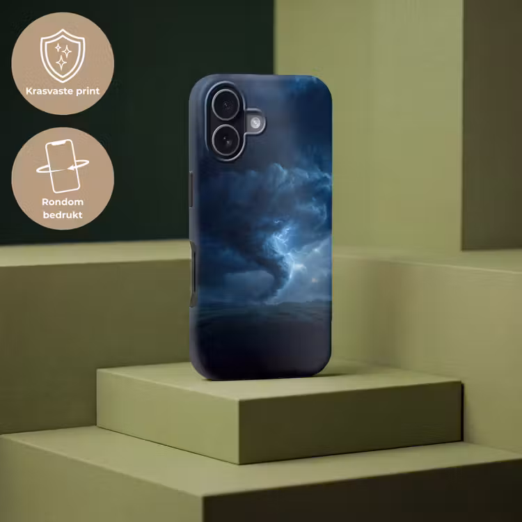 Tornado - Duister - Wolken Toughcase MagSafe Apple iPhone 17 klein -USP_PrintM_NL