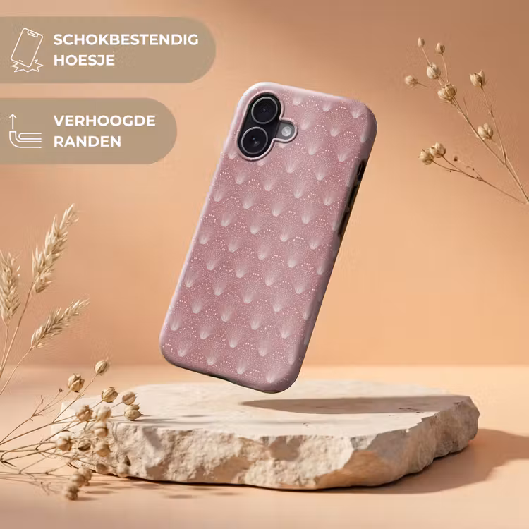 Trendy - Patroon - Roze Toughcase MagSafe Apple iPhone 17 klein 1017 -USP_RandenV_NL