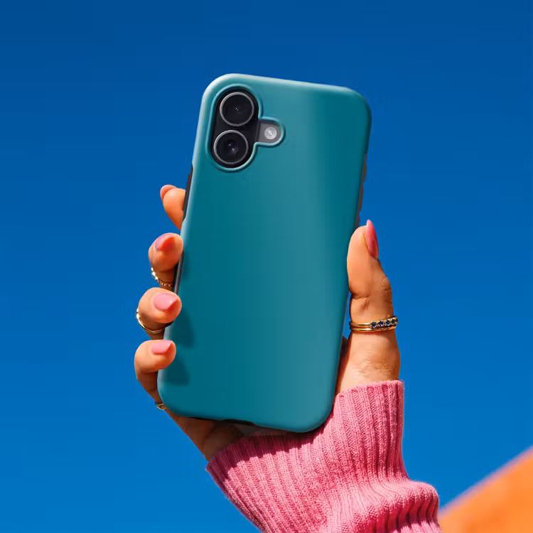 Tropical - Peacock - Blauw Toughcase MagSafe Apple iPhone 17 klein 1017 -Sfeer1V