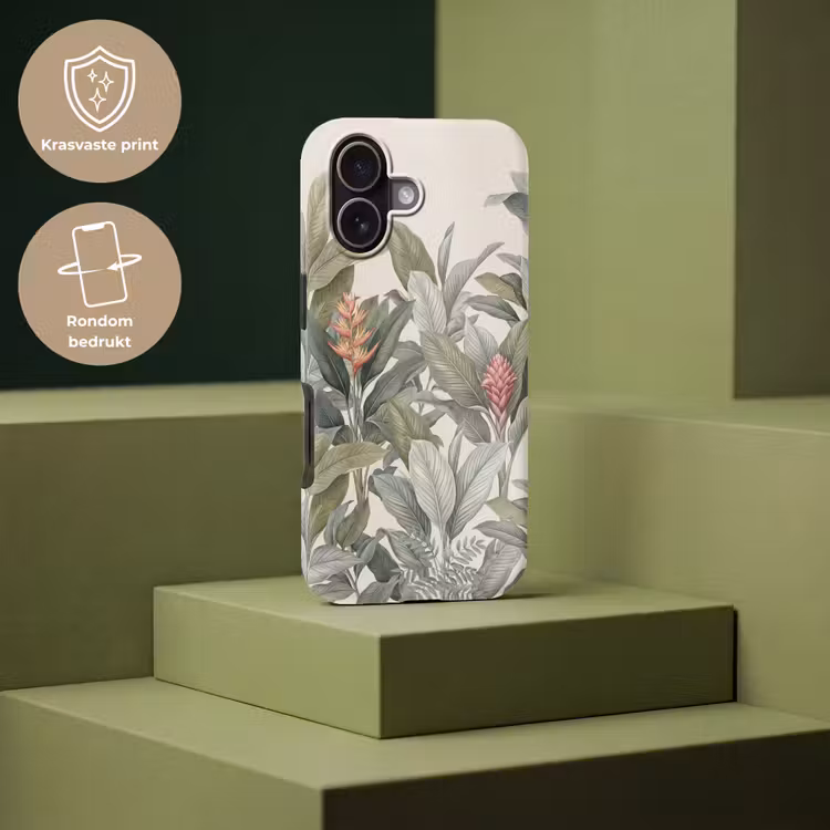 Tropisch - Planten - Modern - Groen Toughcase MagSafe Apple iPhone 17 klein -USP_PrintM_NL