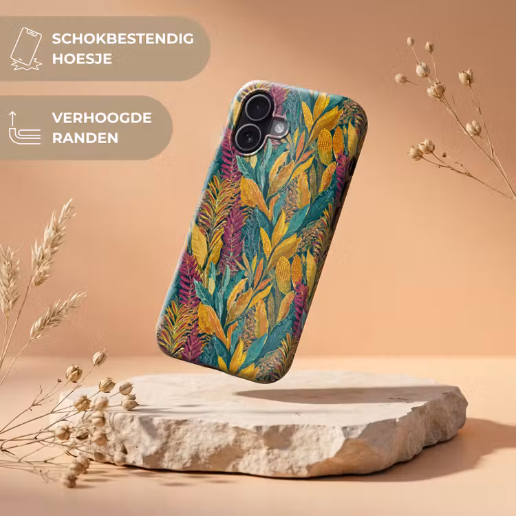Tropische - Botanisch - Patroon - Kleurrijk - Exotisch Toughcase MagSafe Apple iPhone 17 klein 1017 -USP_RandenV_NL