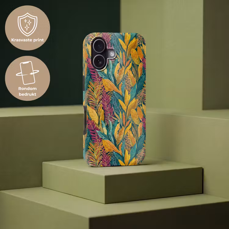 Tropische - Botanisch - Patroon - Kleurrijk - Exotisch Toughcase MagSafe Apple iPhone 17 klein 1017 -USP_PrintM_NL