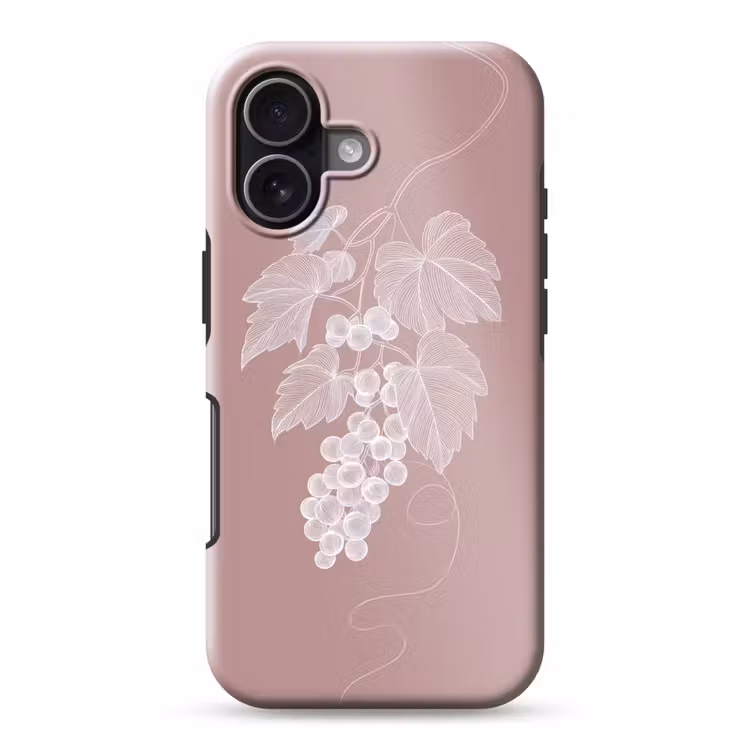 Tros - Druiven - Illustratie - Bladeren Toughcase MagSafe Apple iPhone 17 klein -3d