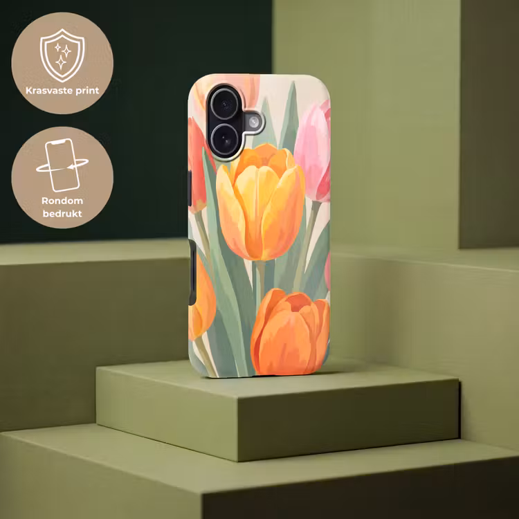 Tulpen - Abstract - Kleurrijk Toughcase MagSafe Apple iPhone 17 klein -USP_PrintM_NL