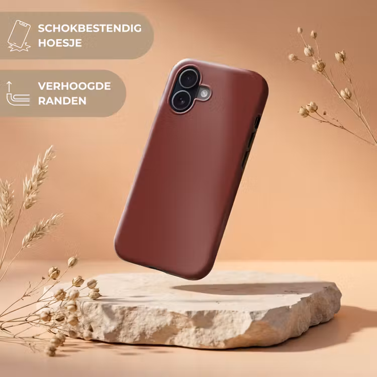 Valentine - Velvet - Rood Toughcase MagSafe Apple iPhone 17 klein 1017 -USP_RandenV_NL