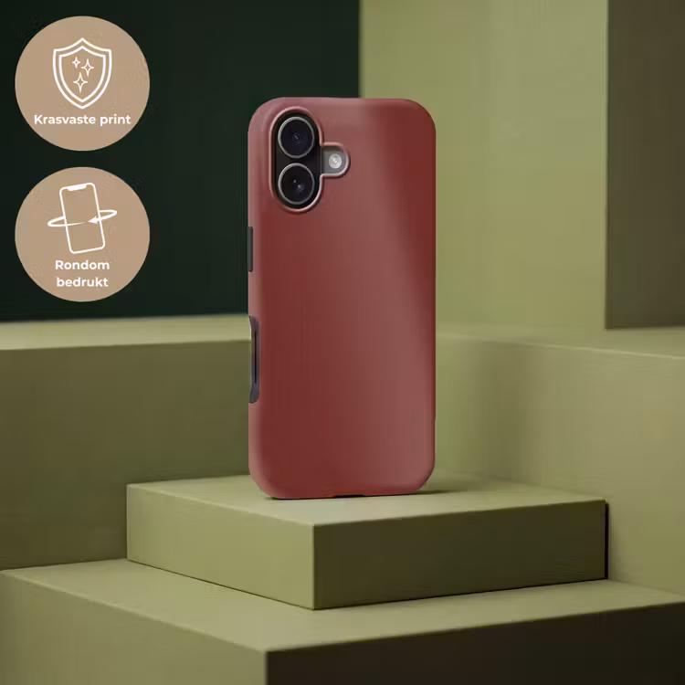 Valentine - Velvet - Rood Toughcase MagSafe Apple iPhone 17 klein 1017 -USP_PrintM_NL