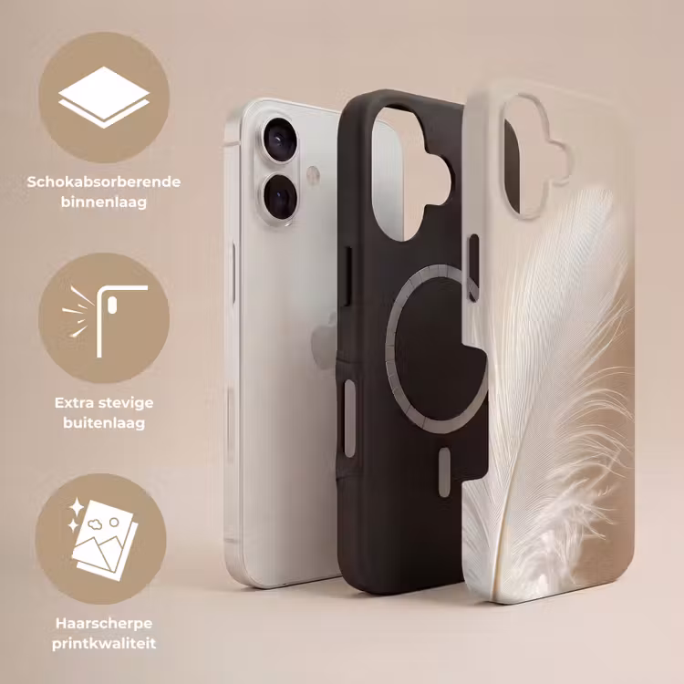Veer - Minimalistisch - Roze Toughcase MagSafe Apple iPhone 17 klein -USP_Lagen_NL