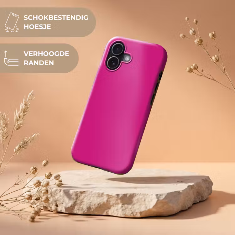 Velvet - Magenta - Roze Toughcase MagSafe Apple iPhone 17 klein 1017 -USP_RandenV_NL