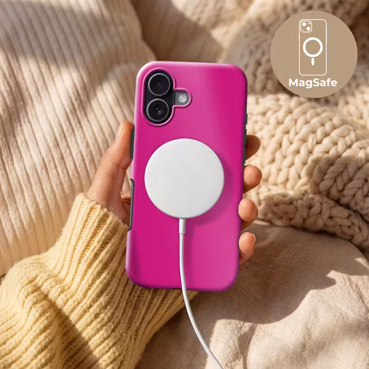 Velvet - Magenta - Roze Toughcase MagSafe Apple iPhone 17 klein 1017 -USP_MagsafeV