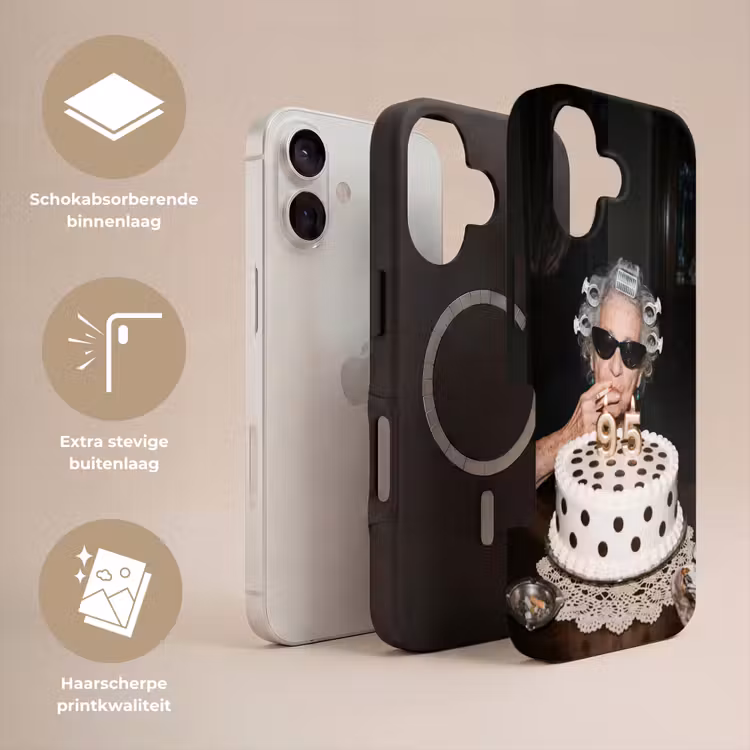 Verjaardag - Krulspeld - Oma Toughcase MagSafe Apple iPhone 17 klein -USP_Lagen_NL