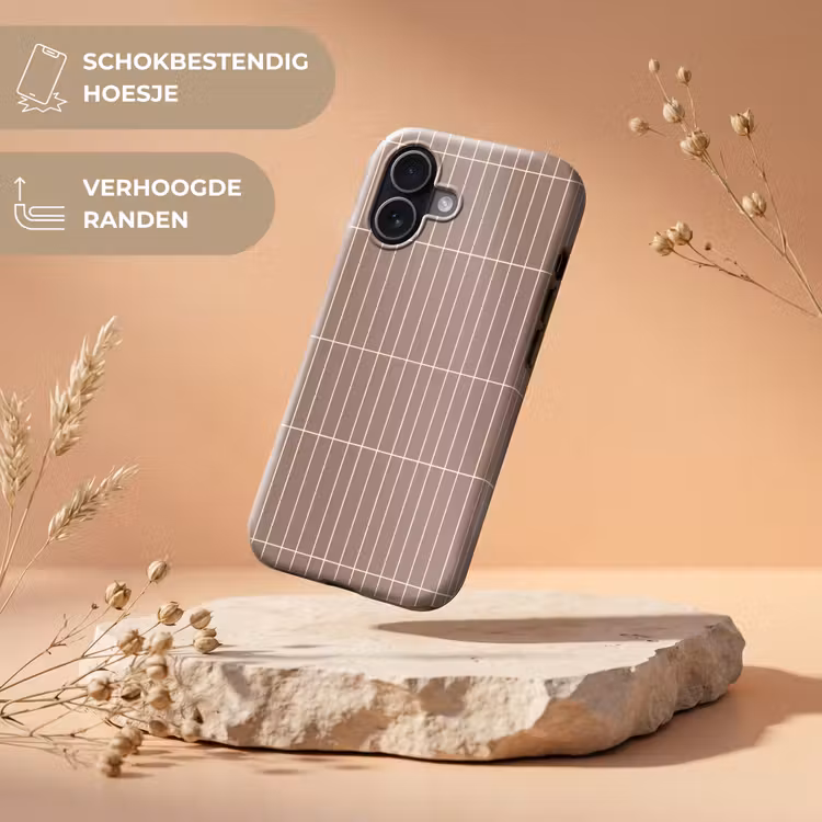 Verticaal - Wandtegel - Terracotta Toughcase MagSafe Apple iPhone 17 klein 1017 -USP_RandenV_NL