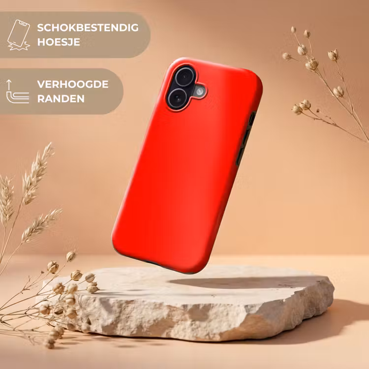 Vibrant - Vermilion - Rood Toughcase MagSafe Apple iPhone 17 klein 1017 -USP_RandenV_NL