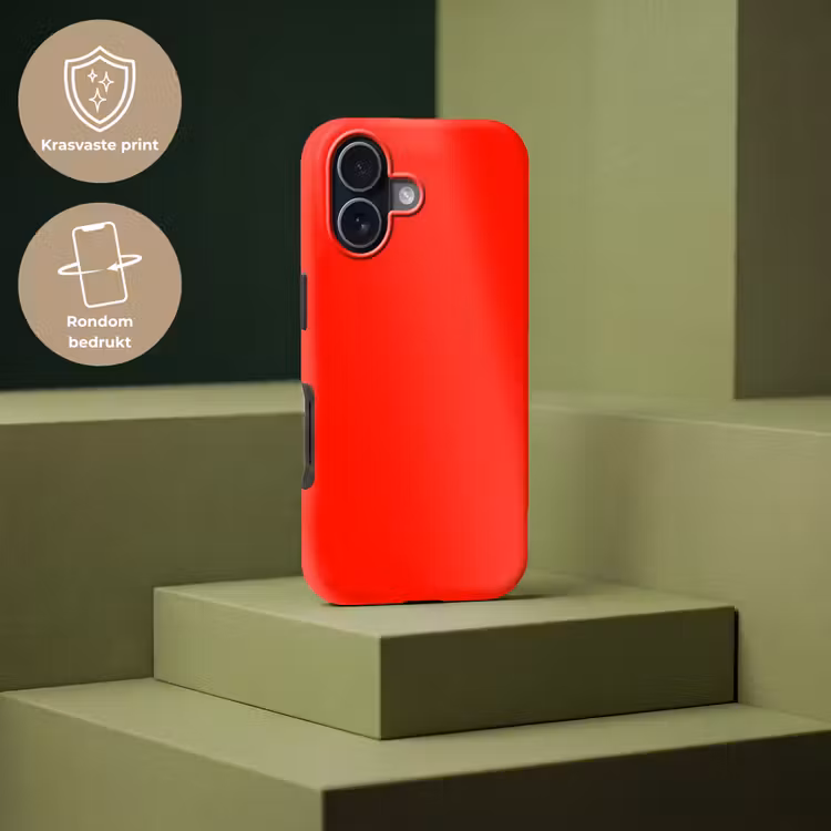 Vibrant - Vermilion - Rood Toughcase MagSafe Apple iPhone 17 klein 1017 -USP_PrintM_NL