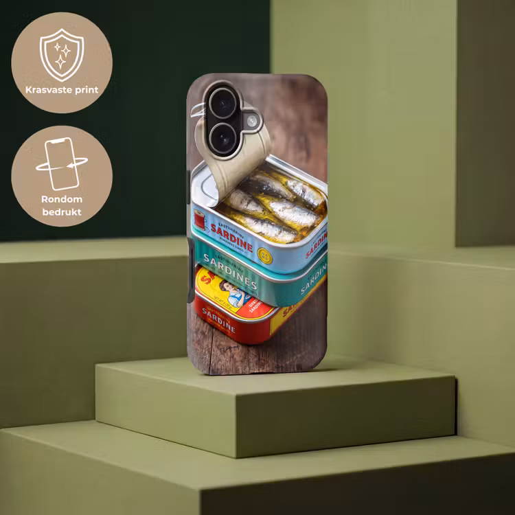Telefoonhoesje Toughcase - Vis - Blikjes - Keuken - Vis - Blikjes - Keuken Toughcase MagSafe Apple iPhone 17 klein
