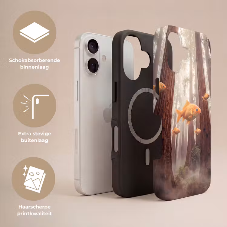 Telefoonhoesje Toughcase - Vis - Bos - Fantasie - Vis - Bos - Fantasie Toughcase MagSafe Apple iPhone 17 klein