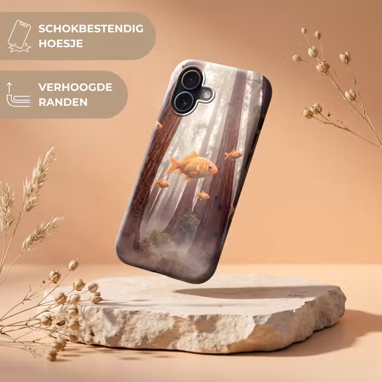 Telefoonhoesje Toughcase - Vis - Bos - Fantasie - Vis - Bos - Fantasie Toughcase MagSafe Apple iPhone 17 klein