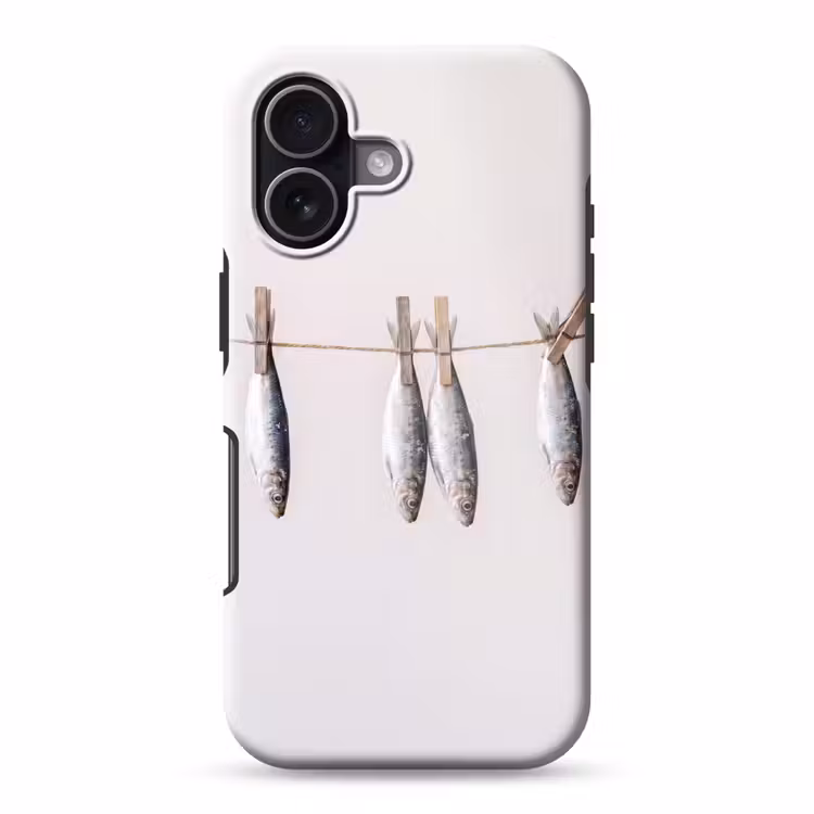 Telefoonhoesje Toughcase - Vis - Hangend - Eten - Vis - Hangend - Eten Toughcase MagSafe Apple iPhone 17 klein