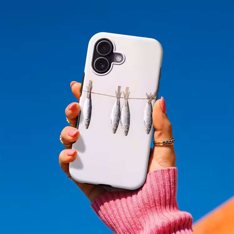 Telefoonhoesje Toughcase - Vis - Hangend - Eten - Vis - Hangend - Eten Toughcase MagSafe Apple iPhone 17 klein