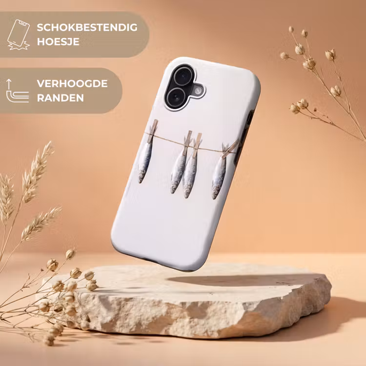 Telefoonhoesje Toughcase - Vis - Hangend - Eten - Vis - Hangend - Eten Toughcase MagSafe Apple iPhone 17 klein