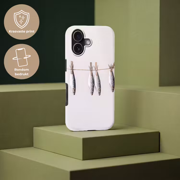 Telefoonhoesje Toughcase - Vis - Hangend - Eten - Vis - Hangend - Eten Toughcase MagSafe Apple iPhone 17 klein