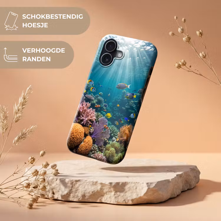 Vis - Koraal - Oceaan - Natuur - Kleurrijk Toughcase MagSafe Apple iPhone 17 klein -USP_RandenV_NL